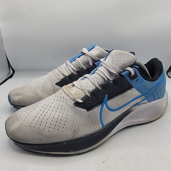 Nike Air Zoom Pegasus 38 Mens 10.5 Pure Platinum Photo Dutch Blue CW7356-009 main image 8